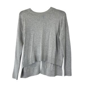 Athleta Sweater Womens S Gray Highland Crossback Pullover Athleisure Knit